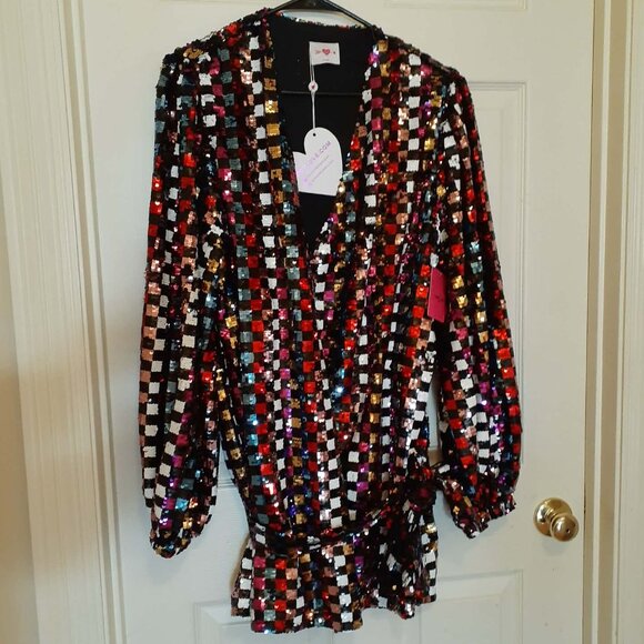 BUDDY LOVE Radiant Shine Adeline Kaleidoscope Dress NWT - Picture 7 of 12